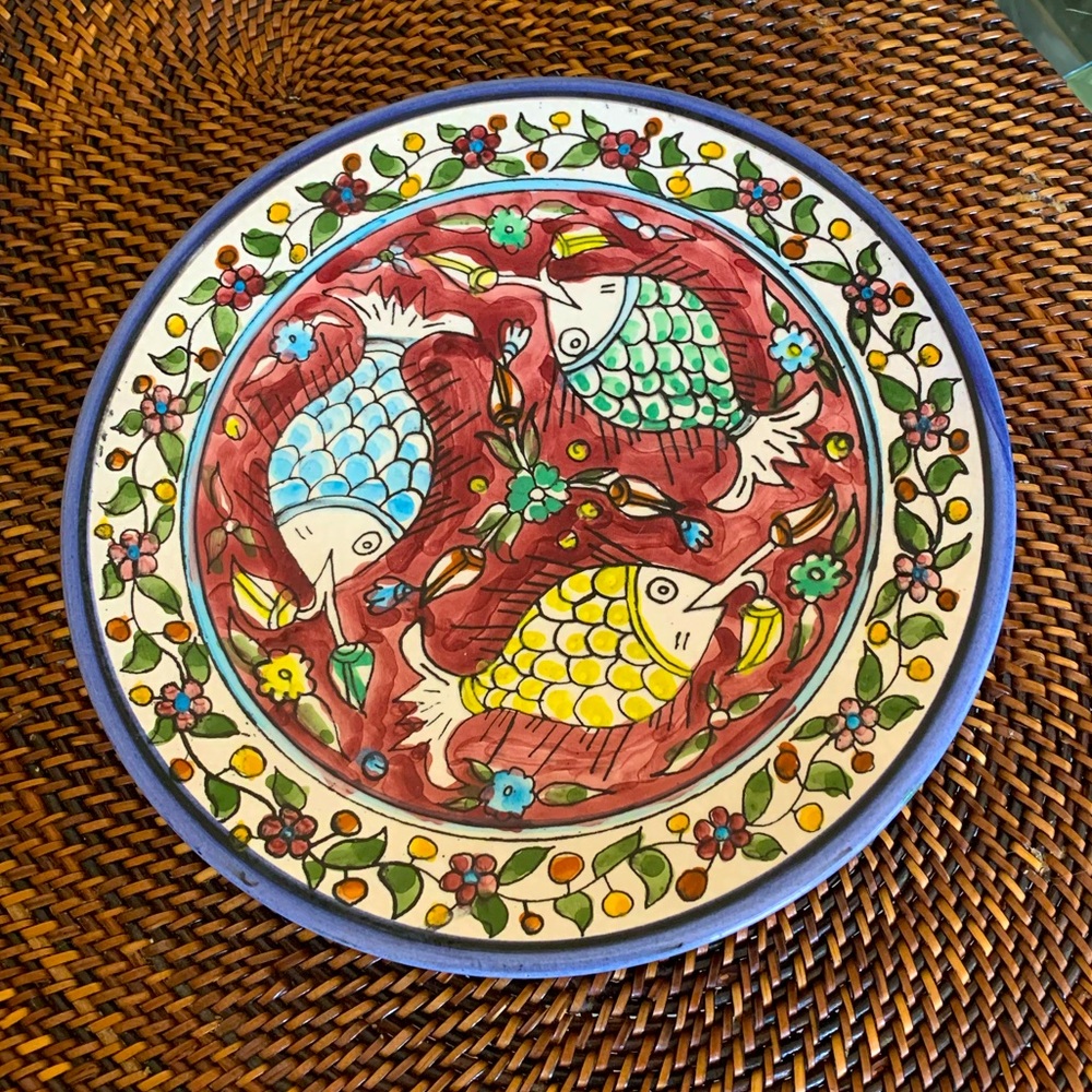 COPY - PREP FOR FEAST OF THE SEVEN FISHES ADORABLE ITALIAN FISH DECORE PLATE